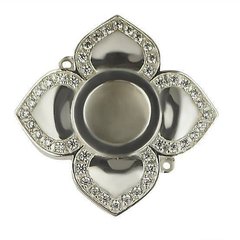 Silver-plated brass reliquary
