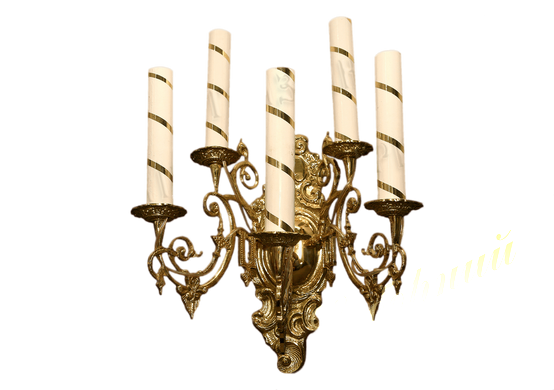 Large sconce with 5 candles