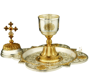 Anointing bowl brass with gilding