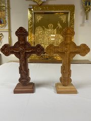 Carved wooden cross