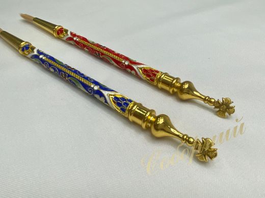 Anointing rod (gold with inlay)