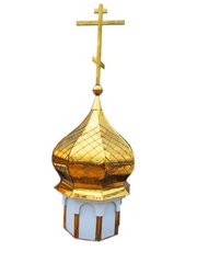 Dome: in-line, gold-plated