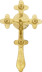 Cross on the altar, gilded