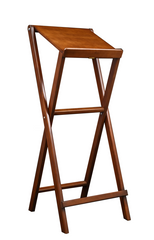 A wooden lectern
