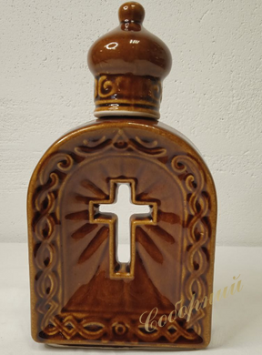 Holy water bottle, ceramic