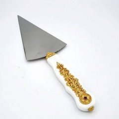 Large brass spear in gilding