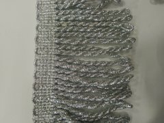 Silver twisted fringe 5 centimeters