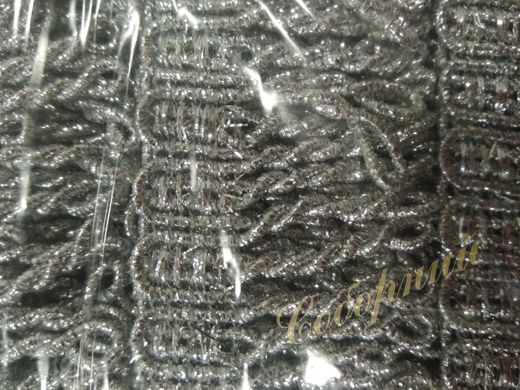 Silver twisted fringe 3 centimeters