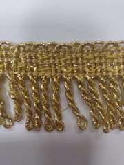 Gold twisted fringe 3 centimeters