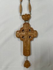 Wooden carved archpriest's and priest's cross