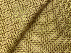 Ткань Парча 1 кат Турция м/т 180 желтое золото