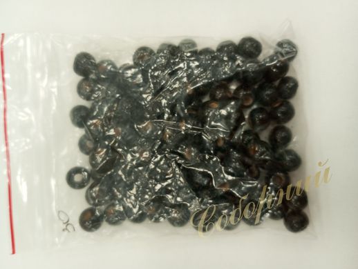 Beads (black, wood)