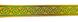 Greek lace, green with gold 4 cm