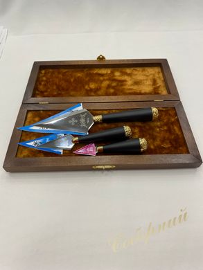 Набор копий с позолотой (деревянная ручка, 3шт)