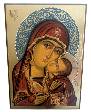 Painted icon of the Mother of God