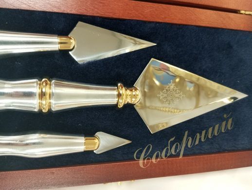 Set of copiers in a wooden case (3 pcs., gilded)