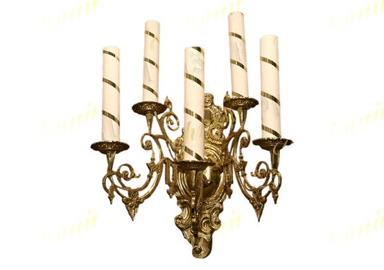 Large sconce with 5 candles