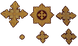 Set of crosses for priestly vestments 2 cat.