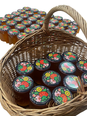 Natural flower honey, herbs, 0.5 l
