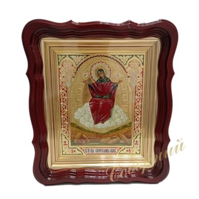 Handmade icon of the saint Mary "Mother of wheat"