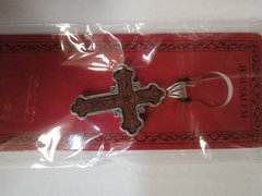 Cross on a lace (wood, metal)