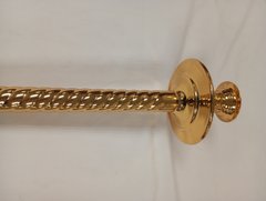 Deacon's candlestick No. 1, gilded