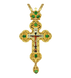 Хрест латунний у позолоті