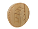Wooden stamp with a diameter of 90 mm, Virgin Mary