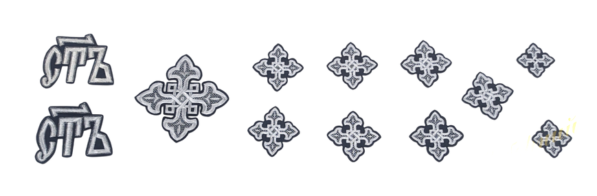 Set of protodeacon`s crosses