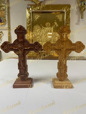 Carved wooden cross