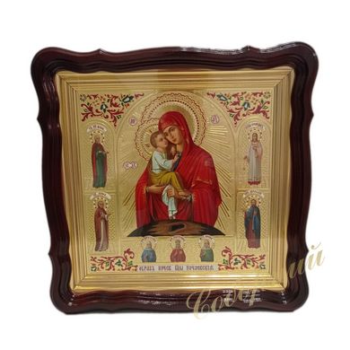 Handmade icon of Mother of God "Pochaivska"