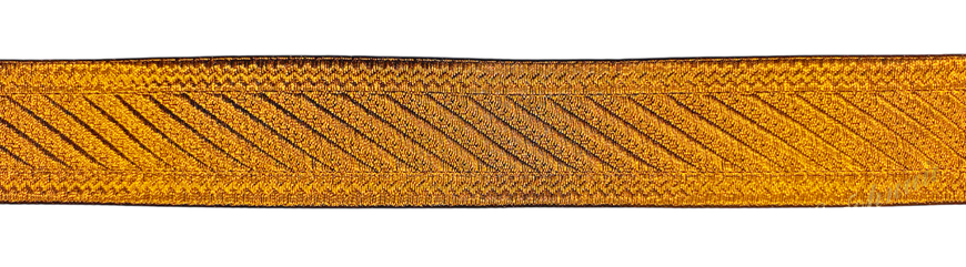 Greek lace, black with gold 4 cm