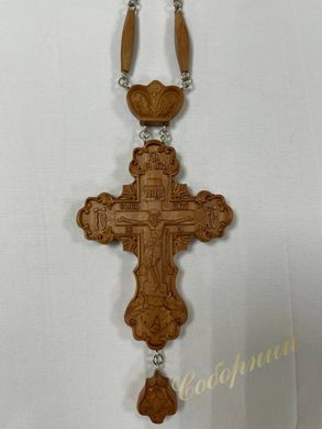 Хрест дерев'яний різьблений нагородний