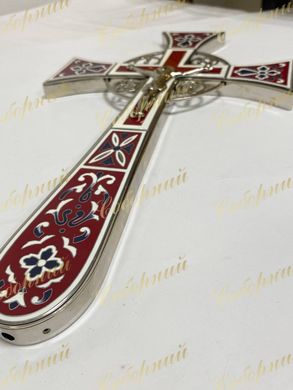 Хрест напрестольний мальтійський емаль