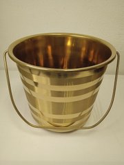 Bucket with water blessing stripes