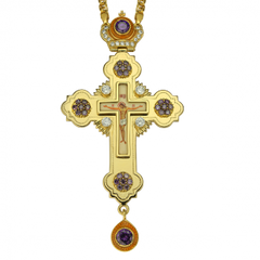Крест латунный в позолоте