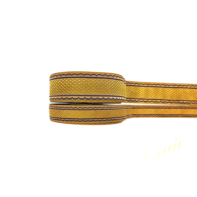 Greek lace, gold with violet