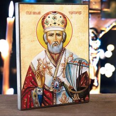 Икона "Св.Николай-покров.моряк. и мандр." (литогр., 50*38см)