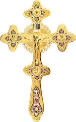 Cross on the altar, gilded