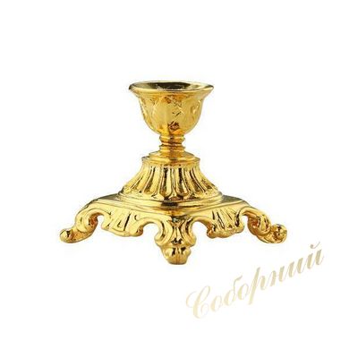 Gilded brass candlestick