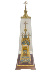 Дарохранительниця, золочення, емаль