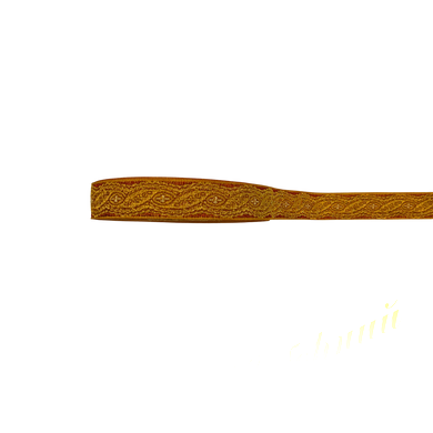Greek gold lace with gold and red