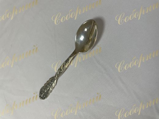 Silver spoon with oxidation Angel