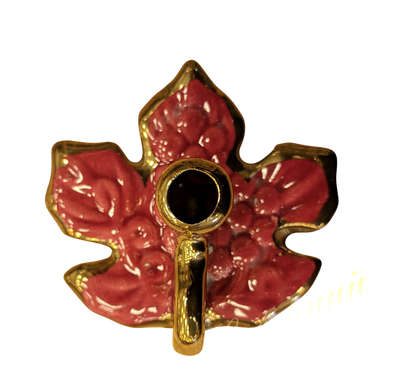 Подсвечник листок керамика
