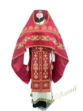 Embroidered priest vestment