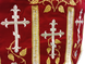 Velvet banners without shafts