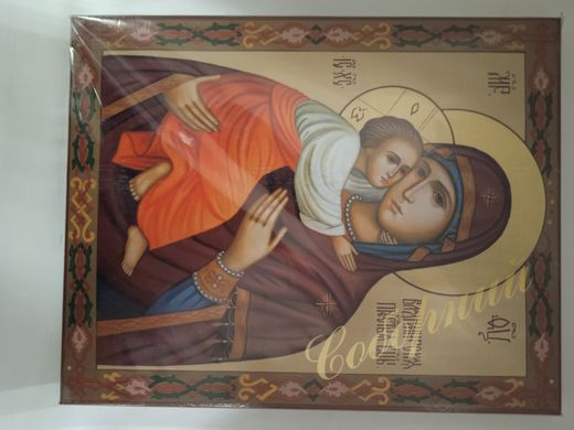 Pair of icons "Vladimirskaya" (lithograph, 28*22.8cm)
