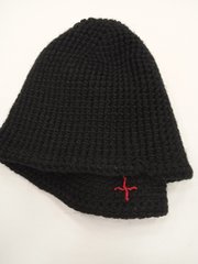 Black hat (25% wool, 75% acre), 58 rub.