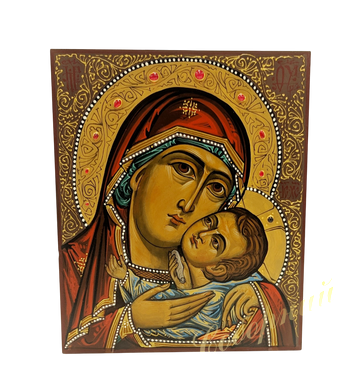 Painted pair of icons