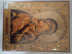Pair of icons "Vladimirskaya" (lit., hand painted 28*21.5cm)